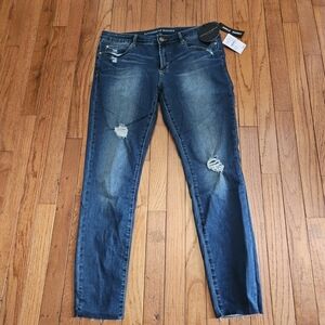 Articles of Society Distressed Sarah Cut Raw Hem Prairie Skinny Jeans Size 32